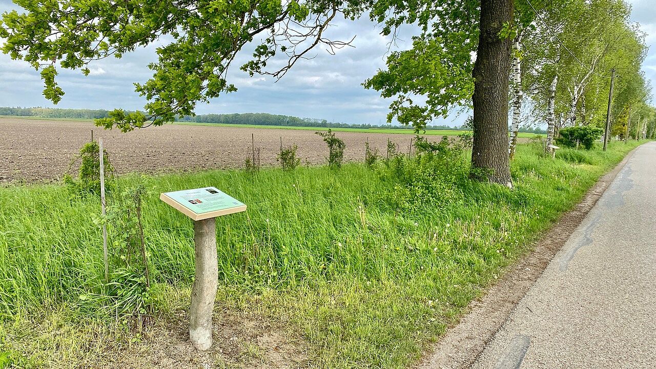 Beschilderung Artenschutzhecke Flurstrasse in Kirchheim